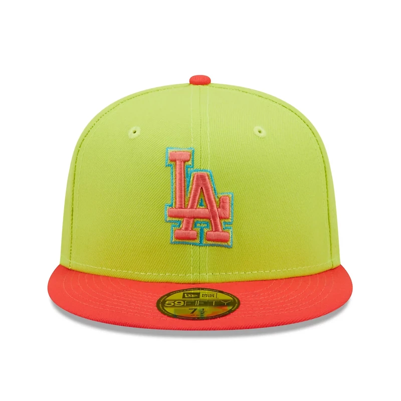 New Era /Red Los Angeles Dodgers Cyber Highlighter 59FIFTY Fitted Hat