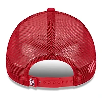 New Era /Red St Louis Cardinals Stacked A-Frame Trucker 9FORTY Adjustable Hat