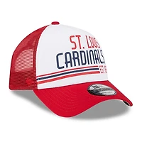 New Era /Red St Louis Cardinals Stacked A-Frame Trucker 9FORTY Adjustable Hat