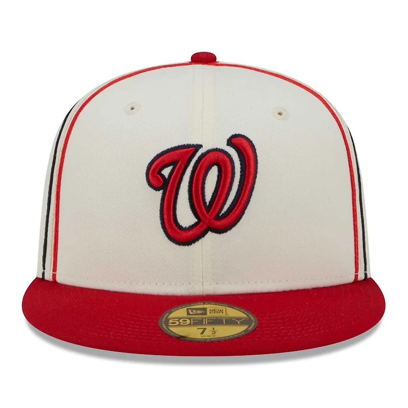 New Era /Red Washington Nationals Chrome Sutash 59FIFTY Fitted Hat
