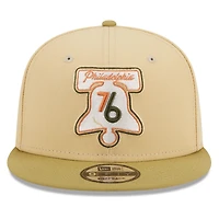 New Era /Tan Philadelphia 76ers Green Collection Repreve 9FIFTY Snapback Hat