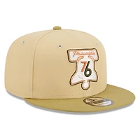 New Era /Tan Philadelphia 76ers Green Collection Repreve 9FIFTY Snapback Hat