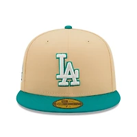 New Era /Teal Los Angeles Dodgers Mango Forest 59FIFTY fitted hat