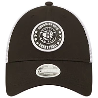 New Era /White Brooklyn Nets Glitter Patch 9FORTY Snapback Hat