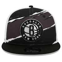 New Era /White Brooklyn Nets Tear Trucker 9FIFTY Adjustable Hat