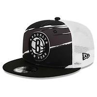 New Era /White Brooklyn Nets Tear Trucker 9FIFTY Adjustable Hat