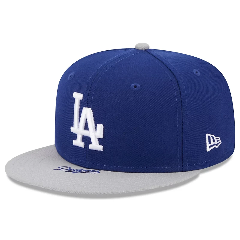New Era /White Los Angeles Dodgers On Deck 59FIFTY Fitted Hat