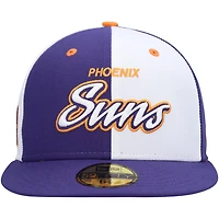 New Era /White Phoenix Suns Script Pinwheel 59FIFTY Fitted Hat