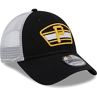 New Era /White Pittsburgh Pirates Logo Patch 9FORTY Trucker Snapback Hat