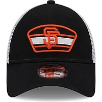 New Era /White San Francisco Giants Logo Patch 9FORTY Trucker Snapback Hat