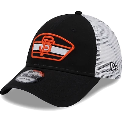 New Era /White San Francisco Giants Logo Patch 9FORTY Trucker Snapback Hat