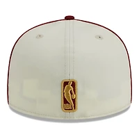 New Era /Wine Cleveland Cavaliers Piping 2-Tone 59FIFTY Fitted Hat