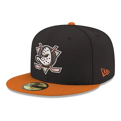 New Era Anaheim Ducks Core Logo Two-Tone 59FIFTY Fitted Hat