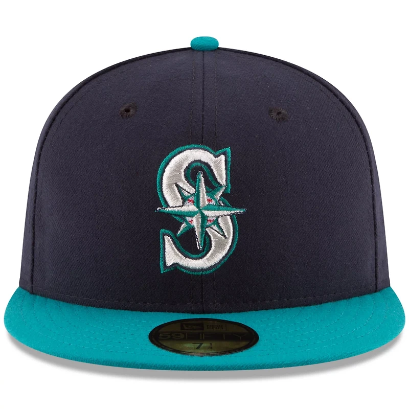 New Era Aqua Seattle Mariners Alternate Authentic Collection On Field 59FIFTY Fitted Hat