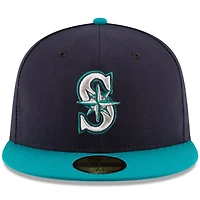 New Era Aqua Seattle Mariners Alternate Authentic Collection On Field 59FIFTY Fitted Hat
