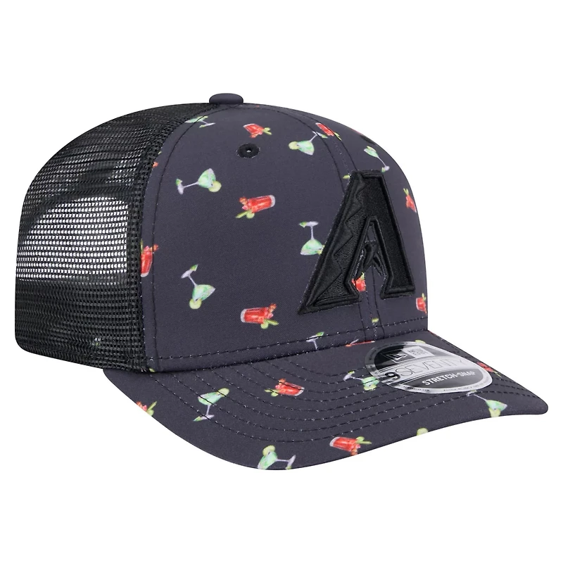 New Era Arizona Diamondbacks Adventure Drinks Pattern 9SEVENTY Stretch-Snap Hat