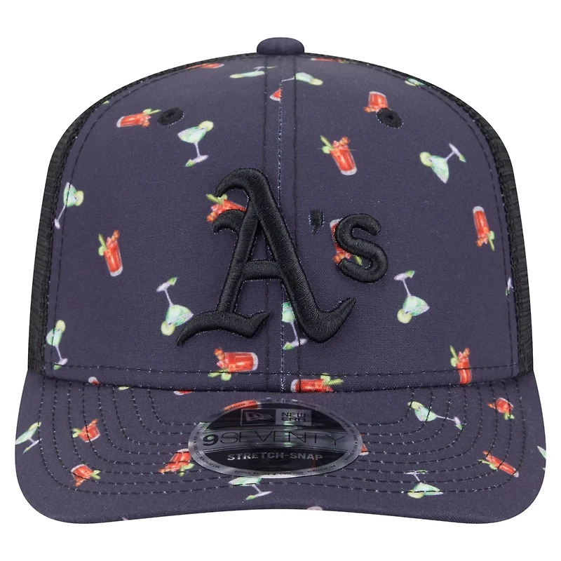 New Era Athletics Adventure Drinks Pattern 9SEVENTY Stretch-Snap Hat