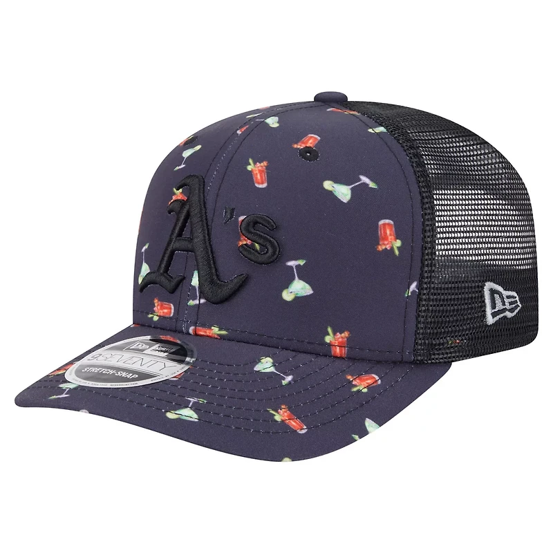 New Era Athletics Adventure Drinks Pattern 9SEVENTY Stretch-Snap Hat