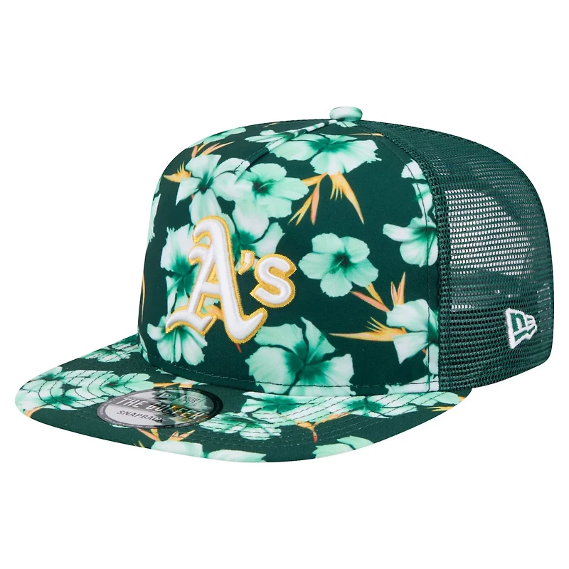 New Era Athletics Adventure Pattern Golfer Trucker Snapback Hat