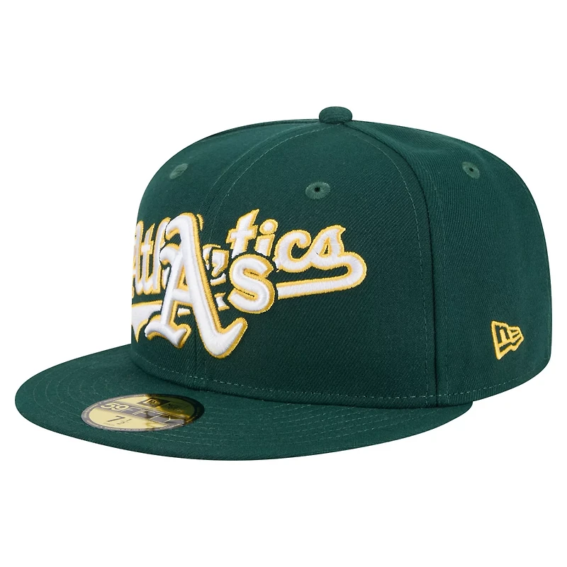 New Era Athletics Overlap 59FIFTY Fitted Hat