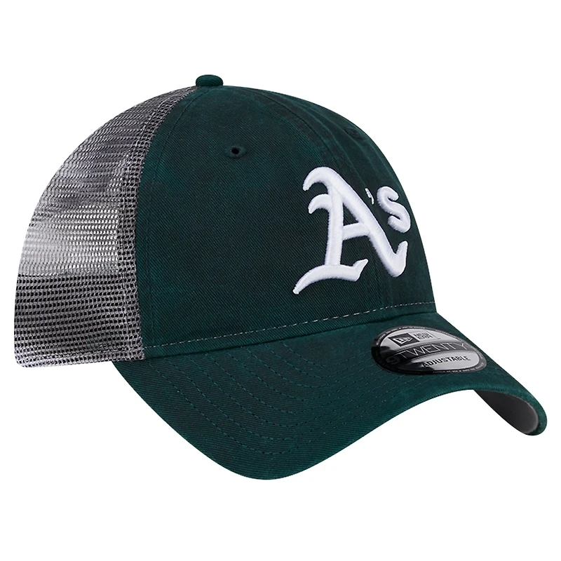 New Era Athletics Team Slick Trucker 9TWENTY Adjustable Hat