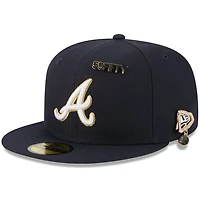 New Era Atlanta Braves 2025 59FIFTY Day 59FIFTY Fitted Hat with Pins