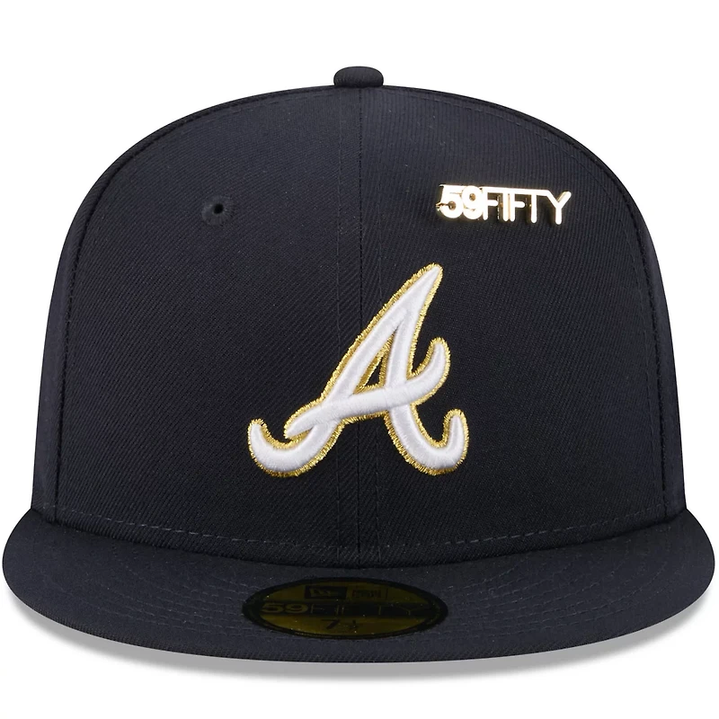 New Era Atlanta Braves 2025 59FIFTY Day 59FIFTY Fitted Hat with Pins