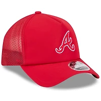 New Era Atlanta Braves 2026 Batting Practice Apex 9FORTY Adjustable Trucker Hat