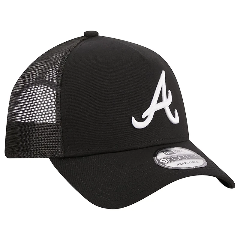 New Era Atlanta Braves A-Frame 9FORTY Trucker Adjustable Hat