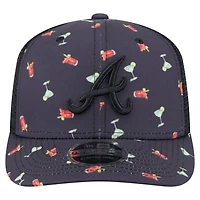 New Era Atlanta Braves Adventure Drinks Pattern 9SEVENTY Stretch-Snap Hat