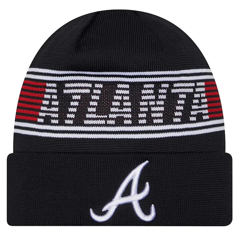 New Era Atlanta Braves Authentic Collection Cuffed Knit Hat