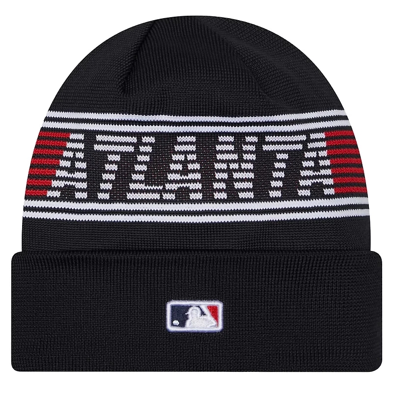 New Era Atlanta Braves Authentic Collection Cuffed Knit Hat
