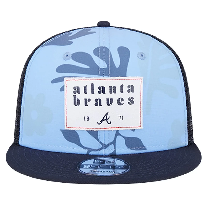 New Era Atlanta Braves Bikini Bottom Trucker 9FIFTY Snapback Hat