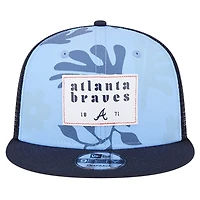 New Era Atlanta Braves Bikini Bottom Trucker 9FIFTY Snapback Hat