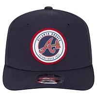 New Era Atlanta Braves Circle Patch 9SEVENTY Stretch-Snap Hat