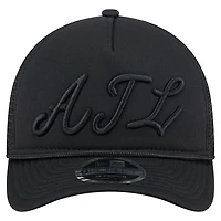 New Era Atlanta Braves City Initial 9FORTY A-Frame M-Crown Adjustable Trucker Hat