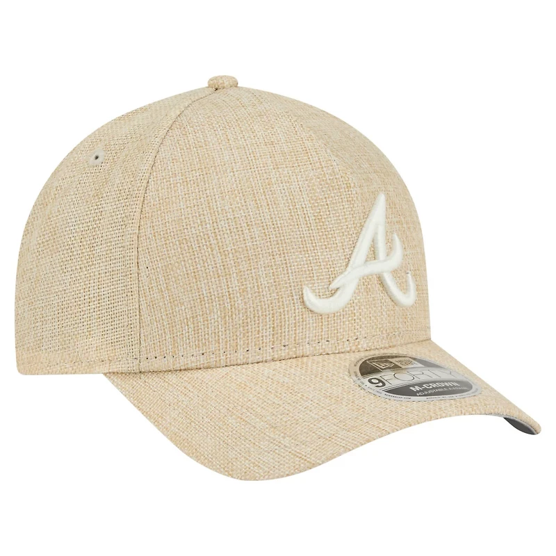 New Era Atlanta Braves Cotton Weave M-Crown A-Frame 9FORTY Adjustable Hat