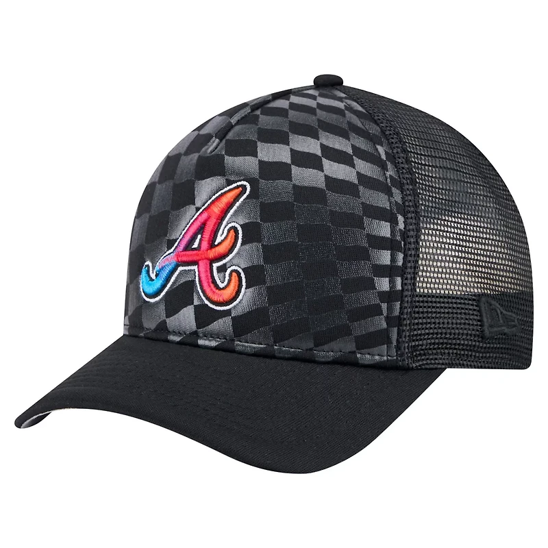 New Era Atlanta Braves Gradient 9FORTY A-Frame M-Crown Trucker Adjustable Hat