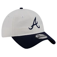New Era Atlanta Braves Leather Strap 9TWENTY Adjustable Hat