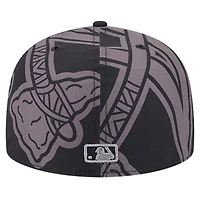New Era Atlanta Braves Logo Fracture 59FIFTY Fitted Hat