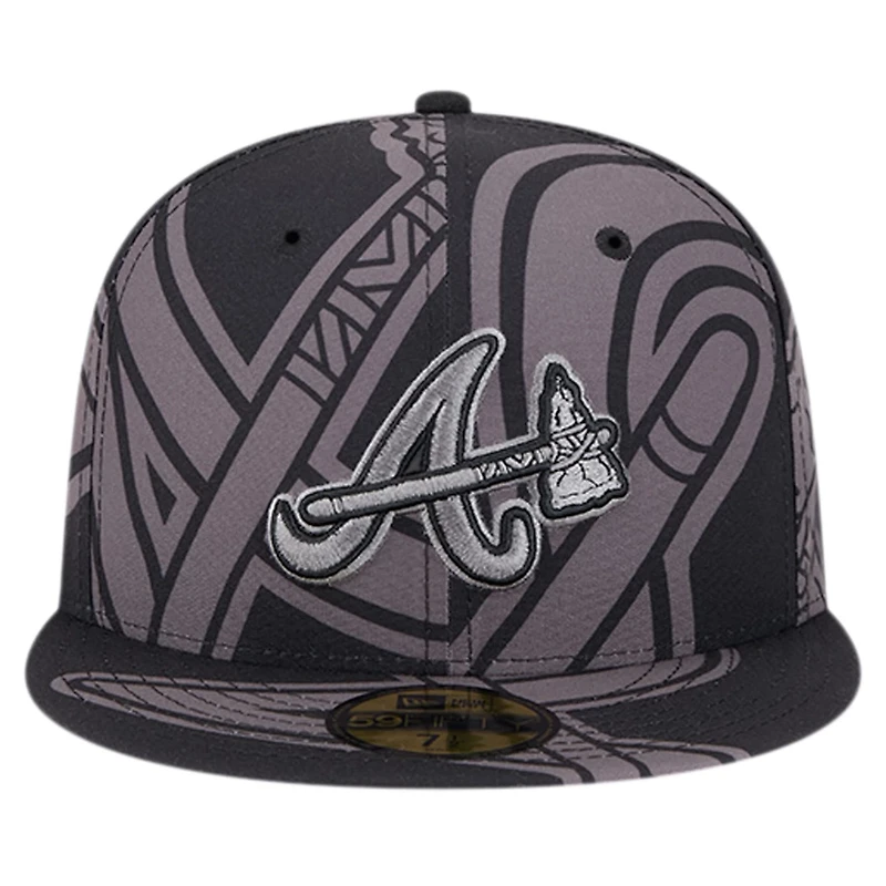 New Era Atlanta Braves Logo Fracture 59FIFTY Fitted Hat