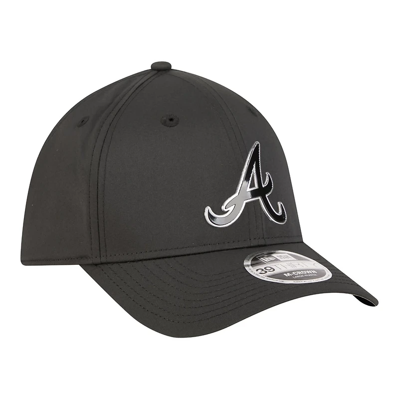 New Era Atlanta Braves Metallic 39THIRTY M-Crown Flex Hat