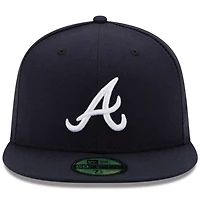 New Era Atlanta Braves Road Authentic Collection On-Field 59FIFTY Fitted Hat