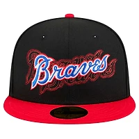 New Era Atlanta Braves Shadow Stitch 59FIFTY Fitted Hat