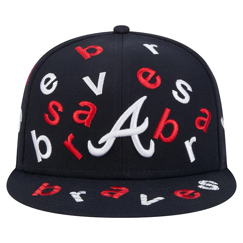 New Era Atlanta Braves Team Confetti 59FIFTY Fitted Hat