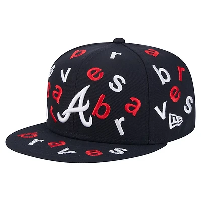 New Era Atlanta Braves Team Confetti 59FIFTY Fitted Hat