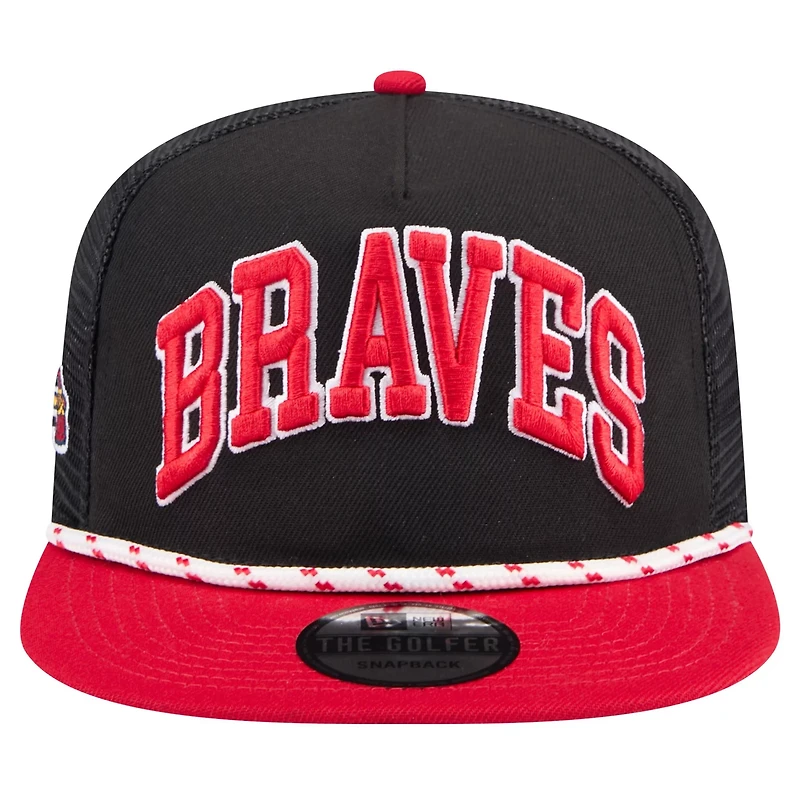 New Era Atlanta Braves Throwback Meshback Golfer Hat