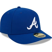 New Era Atlanta Braves White Logo Low Profile 59FIFTY Fitted Hat
