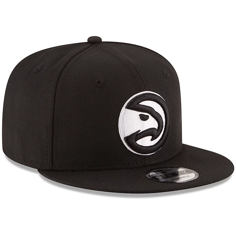 New Era Atlanta Hawks  White Logo 9FIFTY Adjustable Snapback Hat