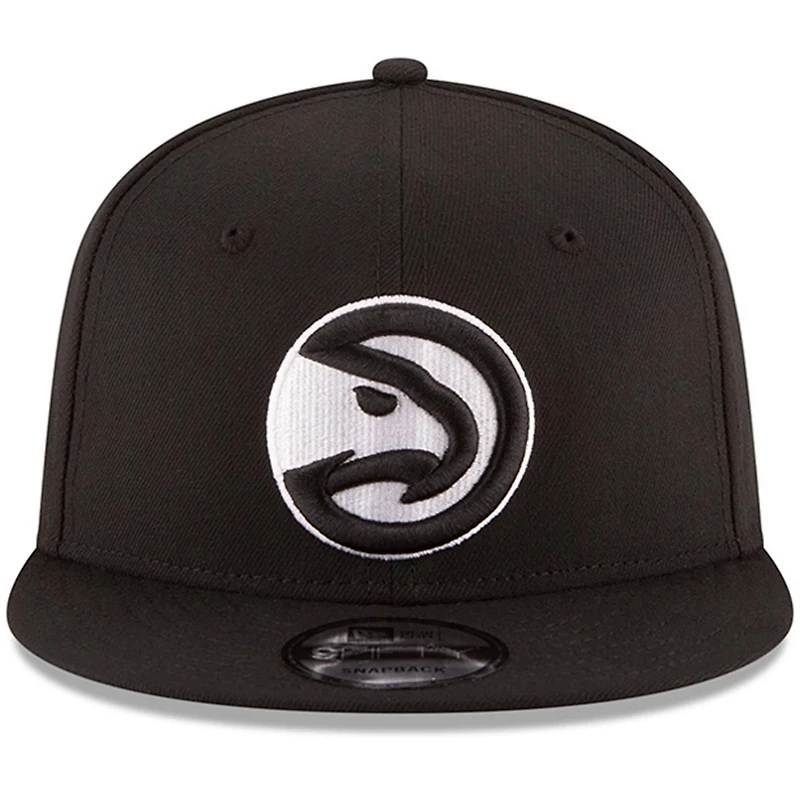 New Era Atlanta Hawks  White Logo 9FIFTY Adjustable Snapback Hat